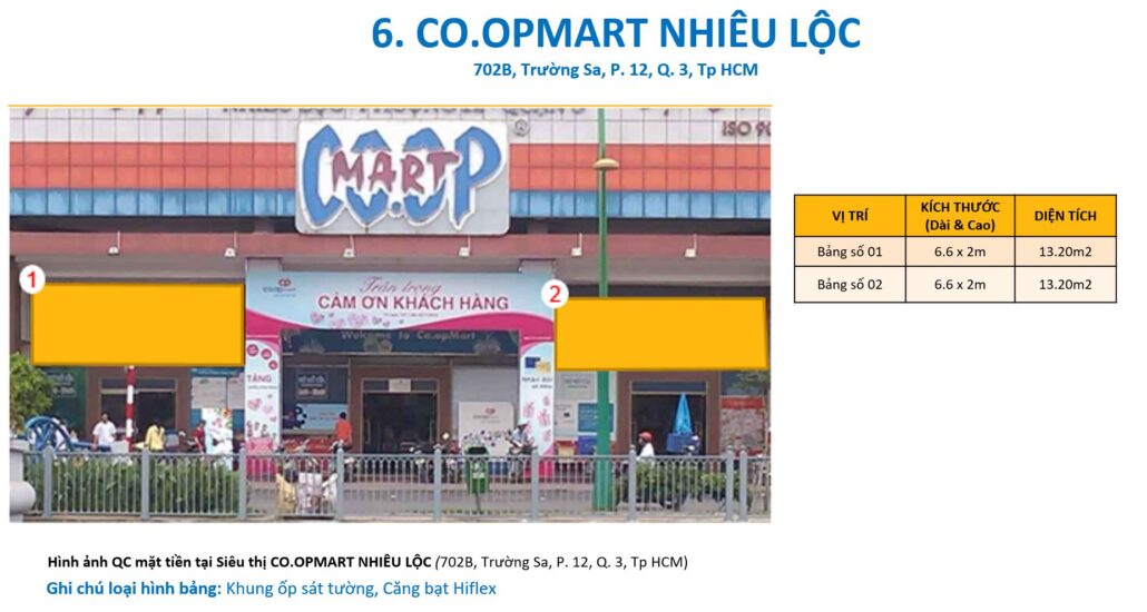 quảng cáo siêu thị Coopmart