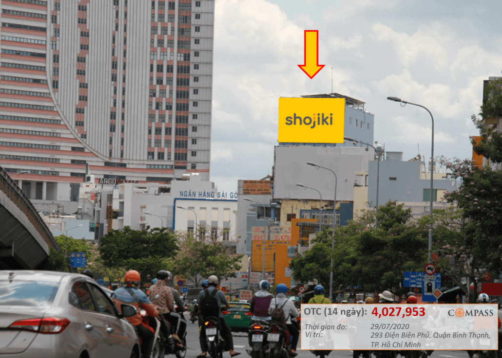Bảng quảng cáo ngoài trời 293 Điện Biên Phủ, quận Bình Thạnh, Hồ Chí Minh