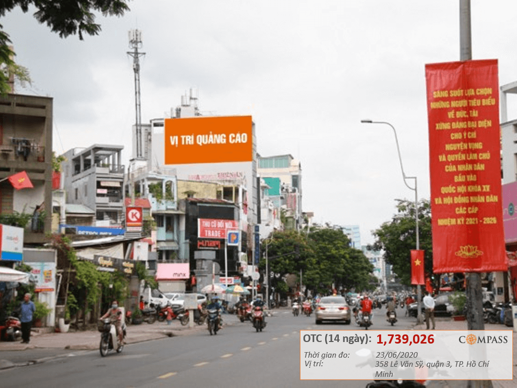 Bảng quảng cáo 358 Lê Văn Sỹ, quận 3, Hồ Chí Minh
