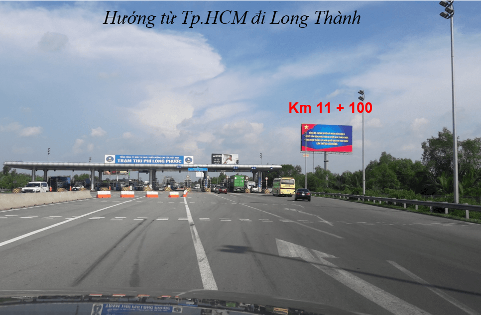 Bảng quảng cáo ngoài trời CAO TỐC TP.HCM – LONG THÀNH (Km 11 + 100), quận 9, Hồ Chí Minh