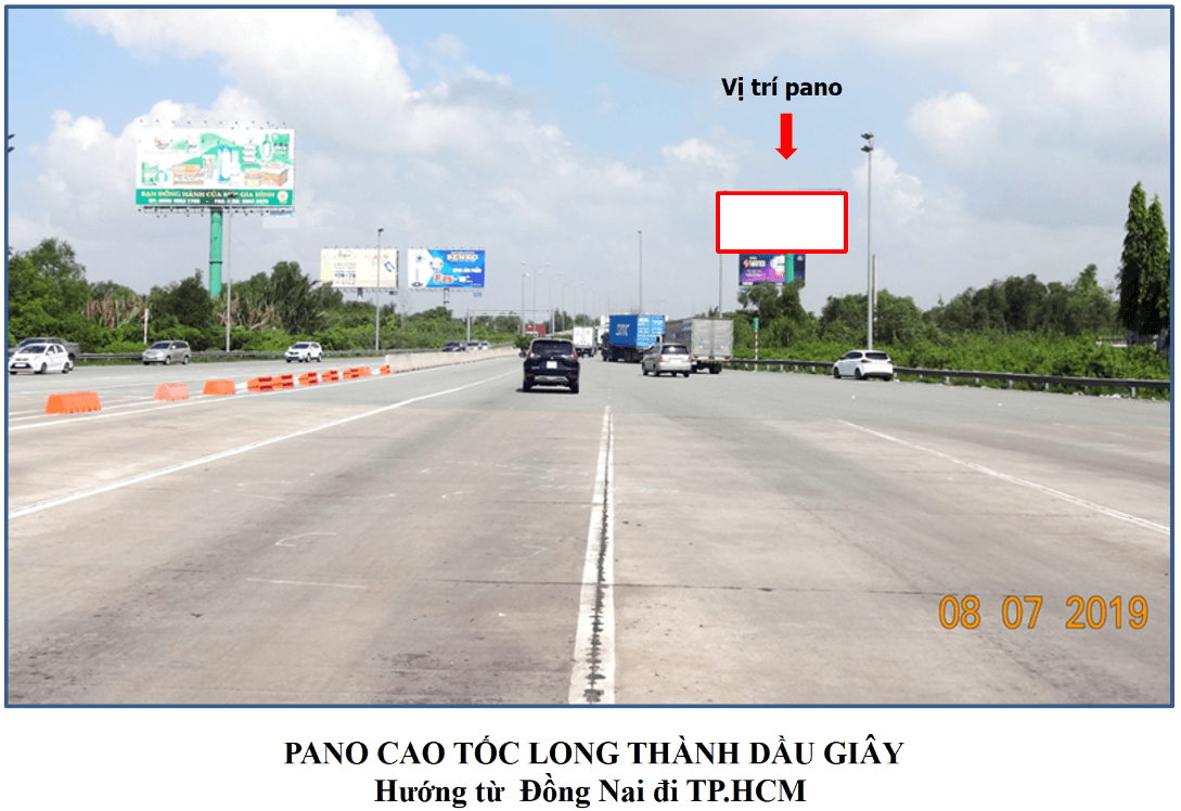 Bảng quảng cáo ngoài trời Cao tốc Long Thành – Dầu Giây, quận 9, Hồ Chí Minh