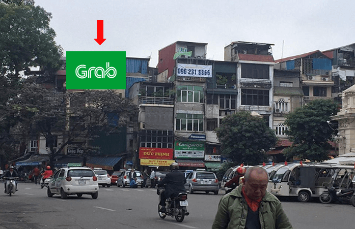 Bảng quảng cáo ngoài trời ngã ba Hàng Khoai, quận Hoàn Kiếm, Hà Nội