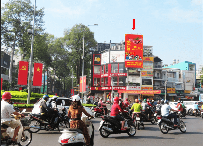 Bảng quảng cáo ngoài trời 147 Lý Thái Tổ, quận 10, Hồ Chí Minh