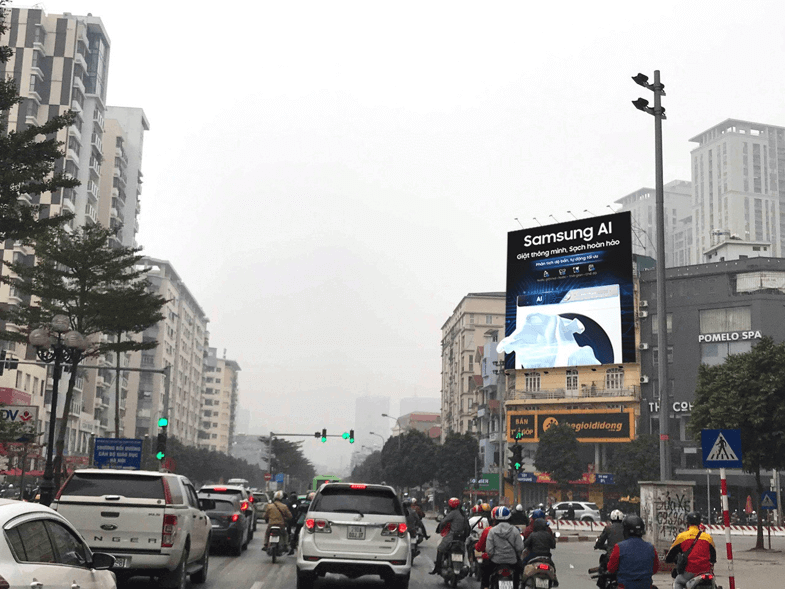 Outdoor billboard 203 Trung Kinh - Yen Hoa, Cau Giay, Hanoi
