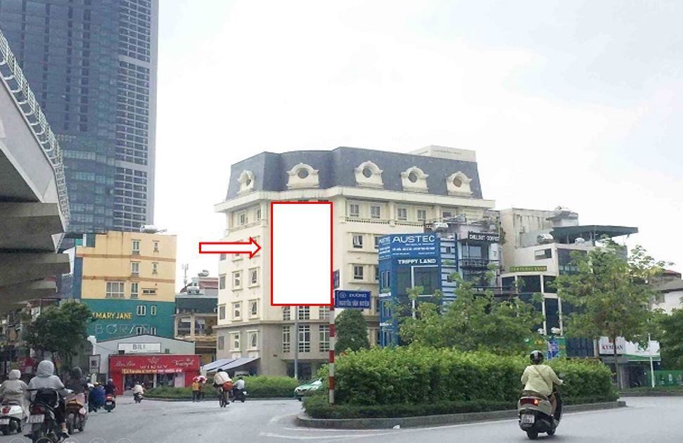 Outdoor billboard at 266 Cau Giay, Nguyen Van Huyen junction, Hanoi: