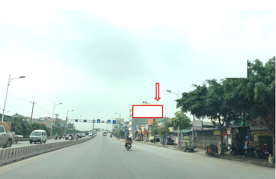 Bảng quảng cáo ngoài trời hướng Aeon Mall- cầu Vĩnh Tuy, quận Long Biên, Hà Nội