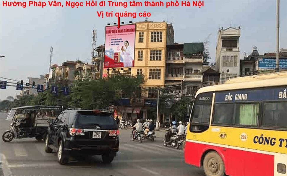 Bảng quảng cáo ngoài trời ngã 3 Giải Phóng – Trương Định, quận Hoàng Mai, Hà Nội