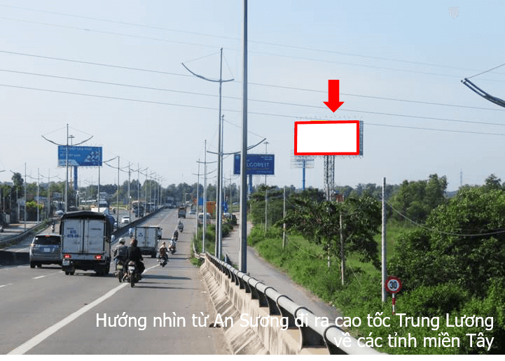 Bảng quảng cáo ngoài trời ngã ba Tân Tạo chợ Đệm, Huyện Bình Chánh, Hồ Chí Minh