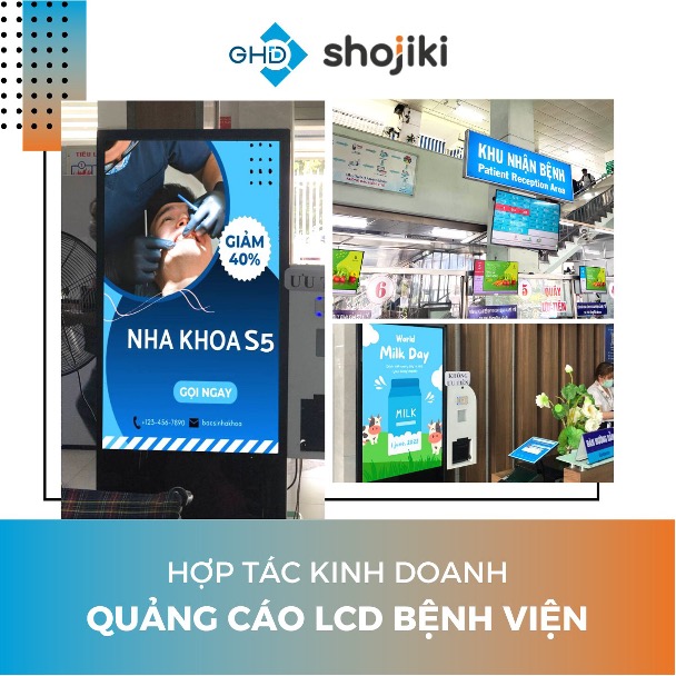 Shojiki ký kết hợp tác với GHD khai thác quảng cáo LCD tại các bệnh viện lớn