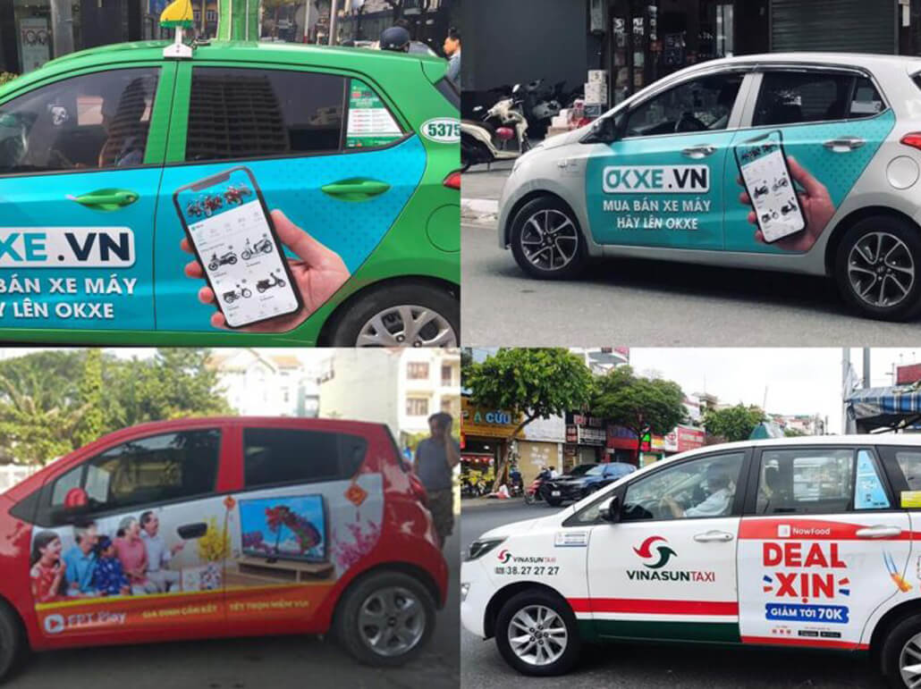 quảng cáo xe taxi