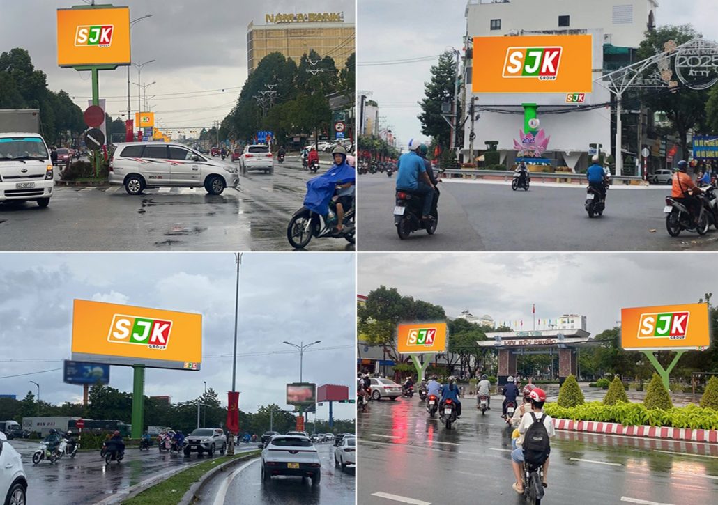 Hình ảnh 4 trên 15 vị trí màn hình LED mà hai bên hợp tác