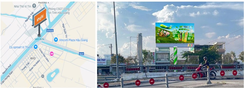 Vị trí màn hình led kênh Xáng Xà No 