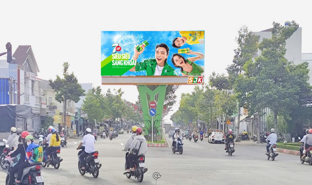 Màn hình LED ngã tư Nguyễn Đáng, Vĩnh Long