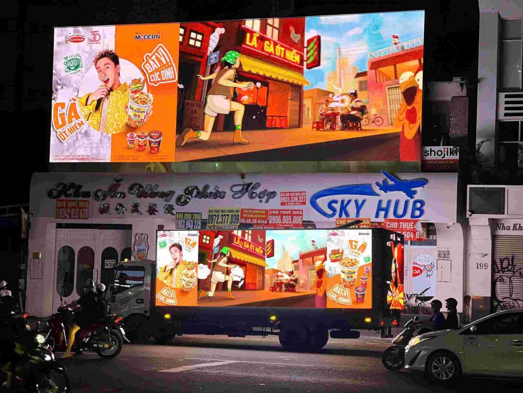 Màn hình LED xe tải tại 197 Nguyễn Thị Minh Khai