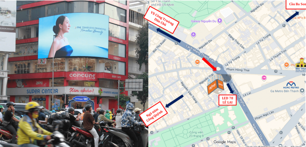 Màn hình LED ngã 6 Phù Đổng