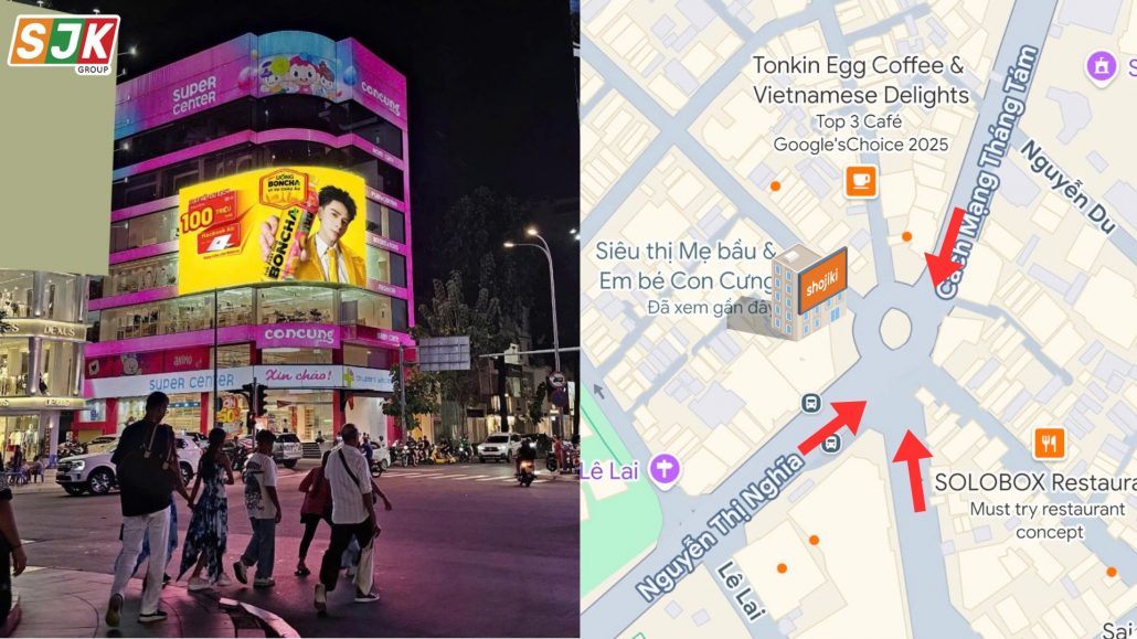 Màn hình quảng cáo LED Con Cưng - Ngã 6 Phù Đổng